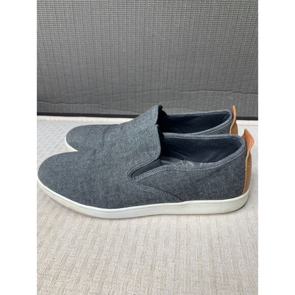 Steve Madden Mens Size 8 Gray Slip-On Shoes With Tan Accent - Picture 6 of 7